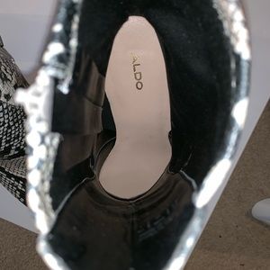Aldo snake skin boots
